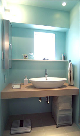 リゾートチックな水廻り