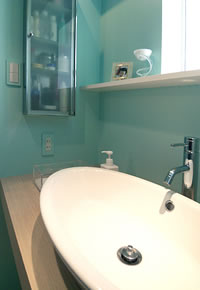 リゾートチックな水廻り